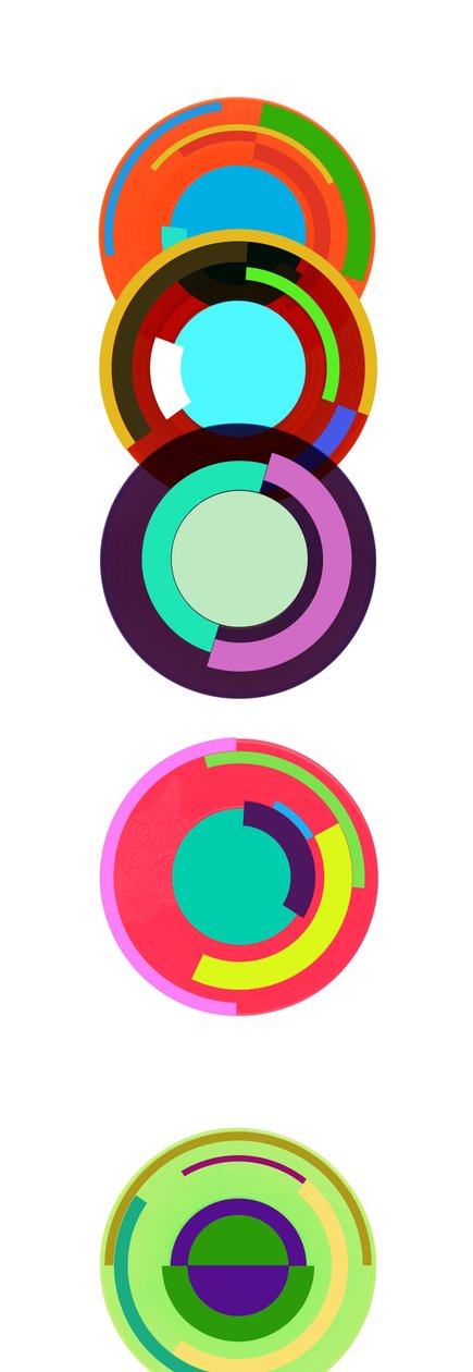 Totem (Eerbetoon aan Sonia Delaunay) door Francois Domain