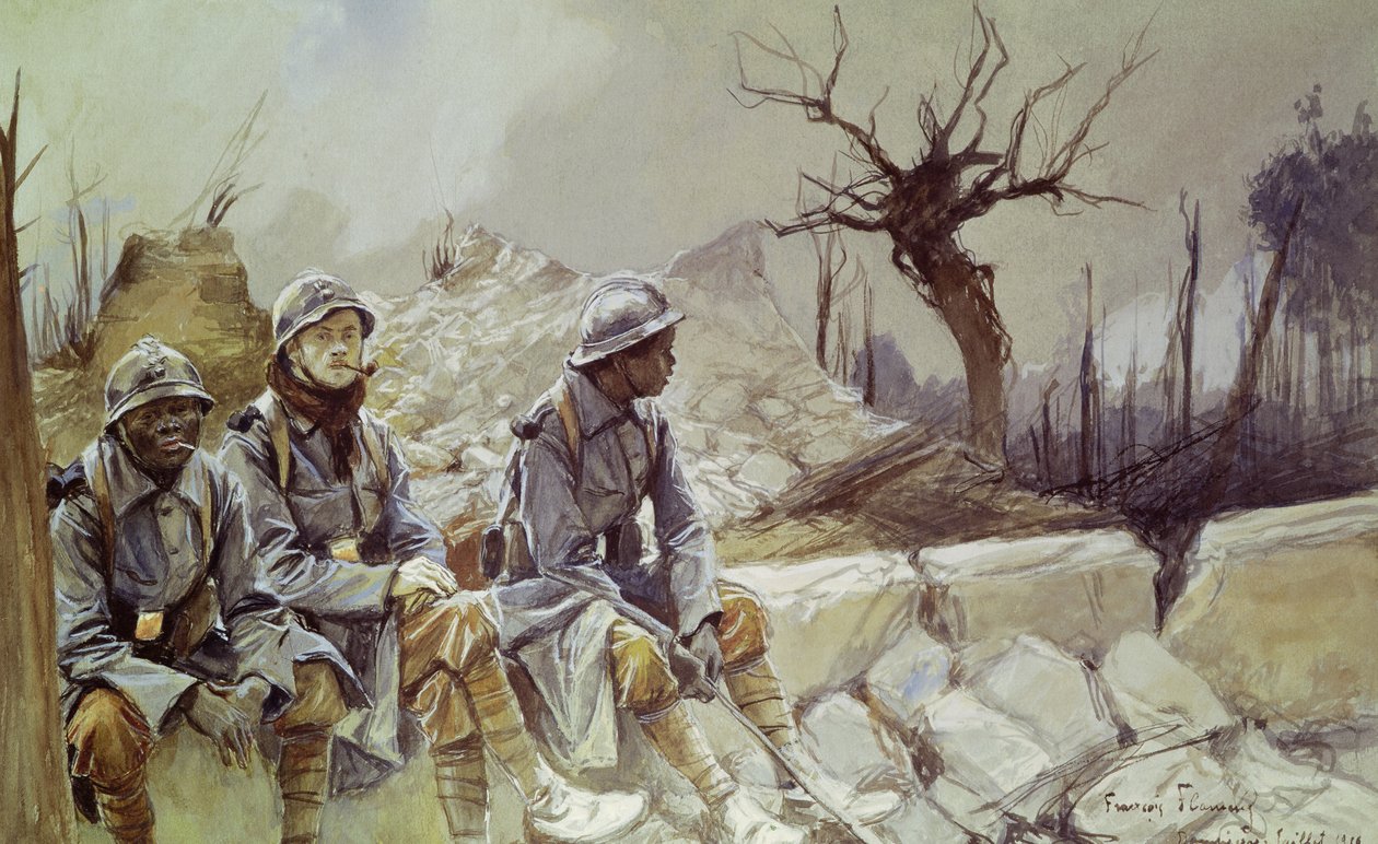Dampierre, juli 1916 door Francois Flameng