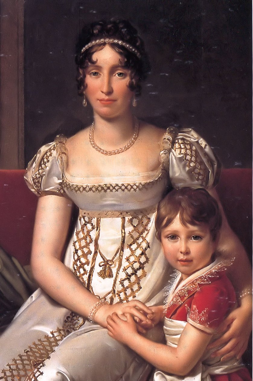 Hortense de Beauharnais met haar zoon Napoleon Charles Bonaparte door Baron François Pascal Simon Gérard