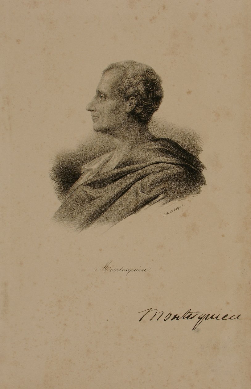 Charles Louis de Secondat, Baron de Montesquieu (1689-1755) door Francois Seraphin Delpech