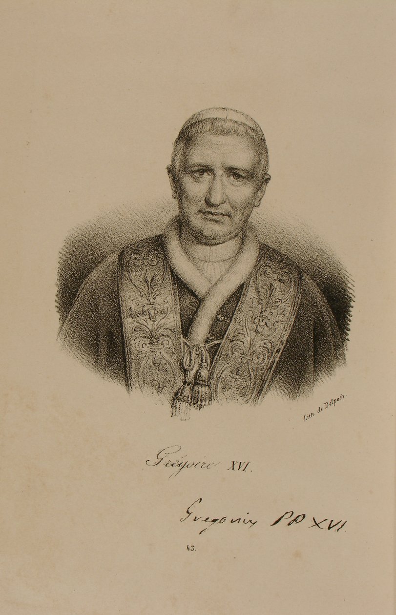Paus Gregorius XVI (1761-1846) door Francois Seraphin Delpech