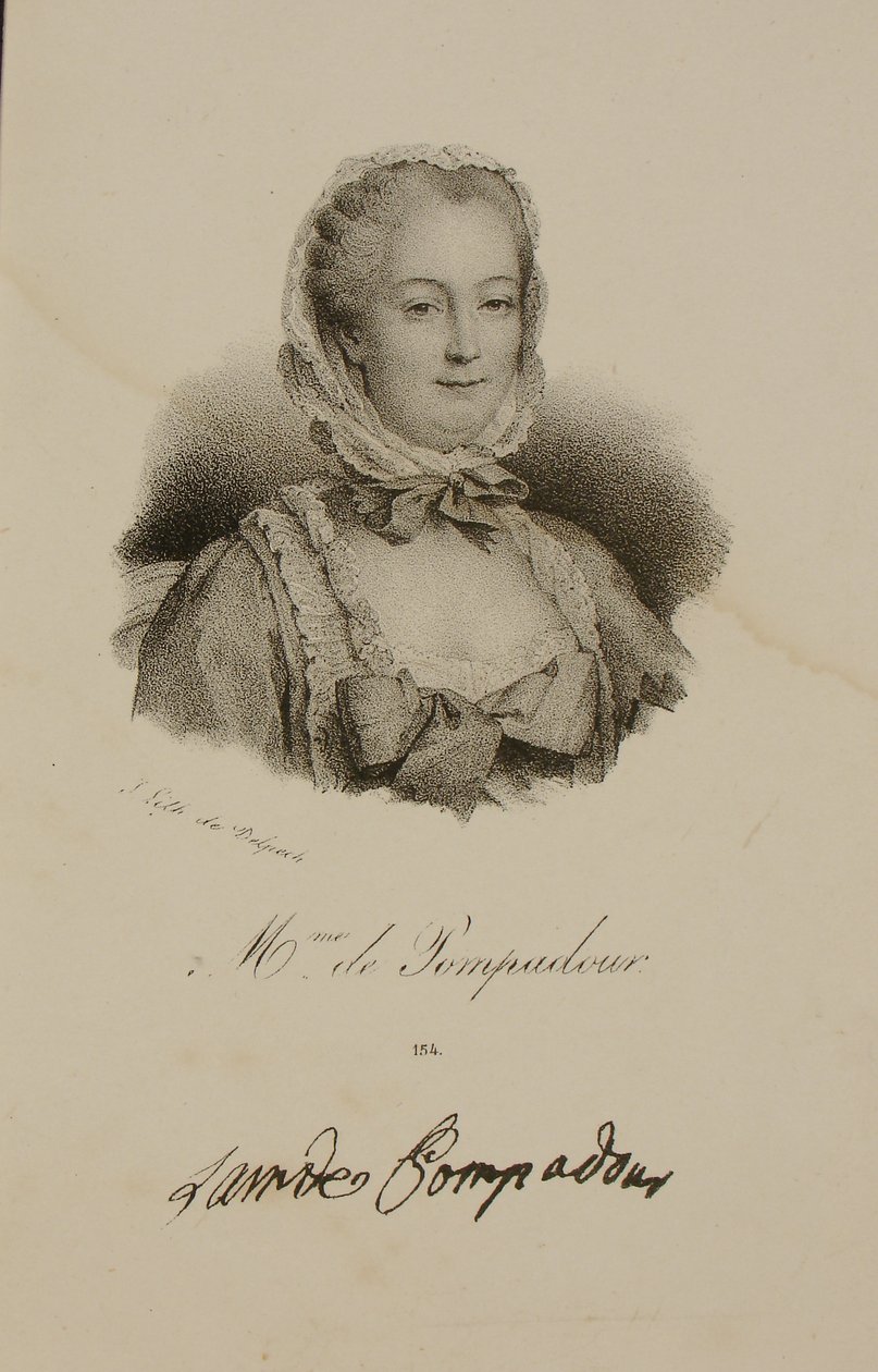 Portret van de markiezin de Pompadour (1721-64) door Francois Seraphin Delpech