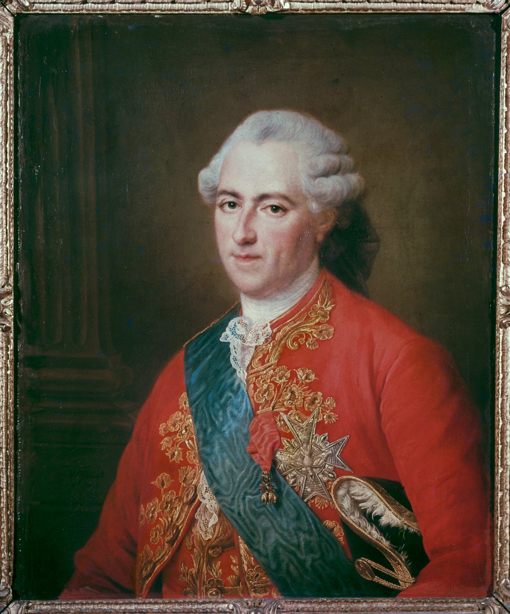 Koning Lodewijk XVe ... (schilderij op doek) door Francois Hubert Drouais