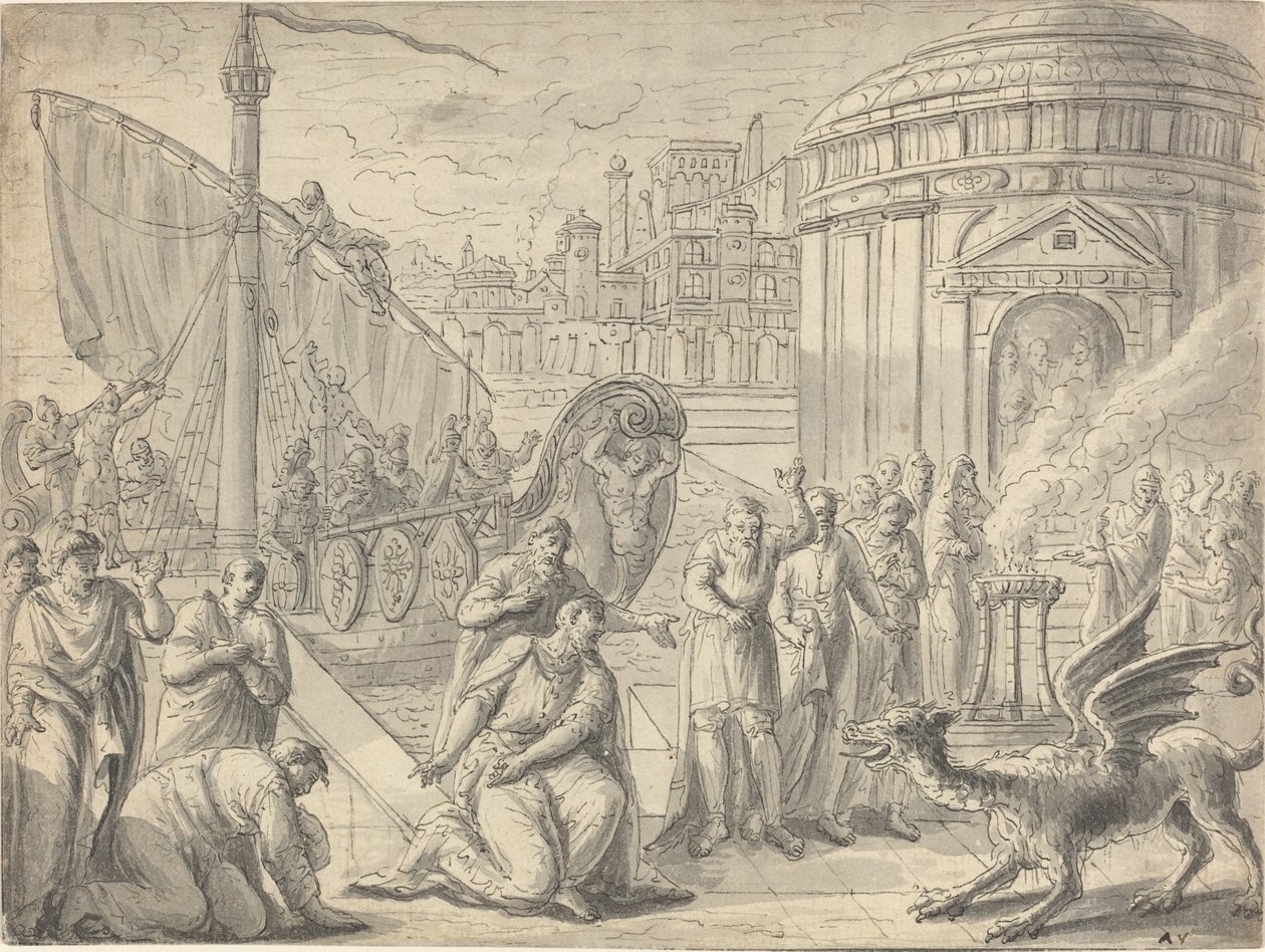De Aankomst van Aesculapius in Rome door Francois Boitard
