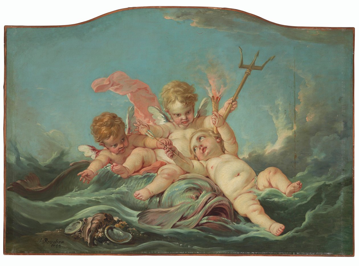 Een Allegorie van Water door François Boucher