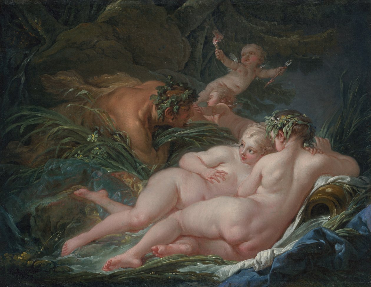 Pan en Syrinx door François Boucher