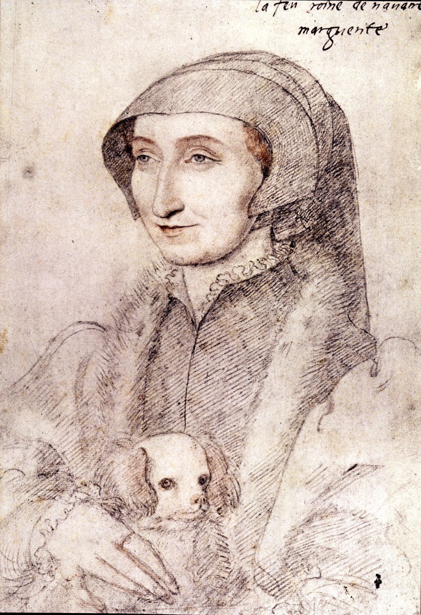 Margaretha van Navarra (1523-1574) door François Clouet