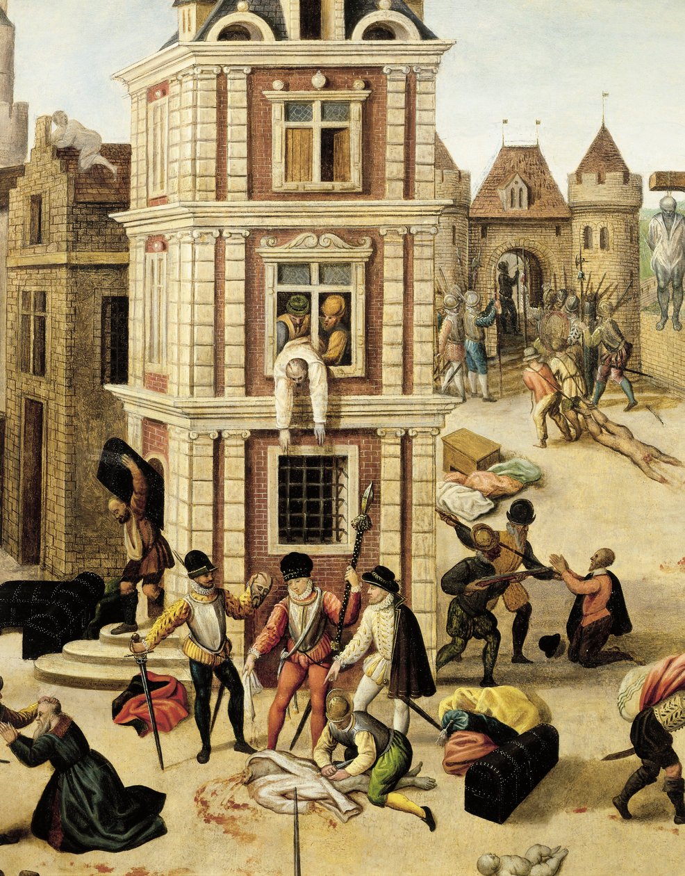 Zwitserland, Lausanne, Sint-Bartholomeüsnacht, close-up door Francois Dubois