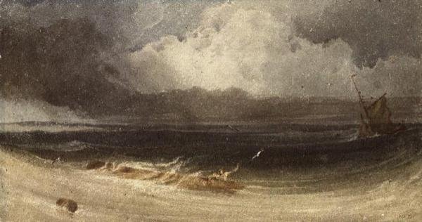De Schipbreukeling door Francois Louis Thomas Francia