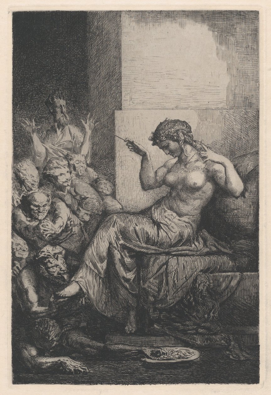 Allegorie, 19e eeuw door Francois Nicolas Chifflart