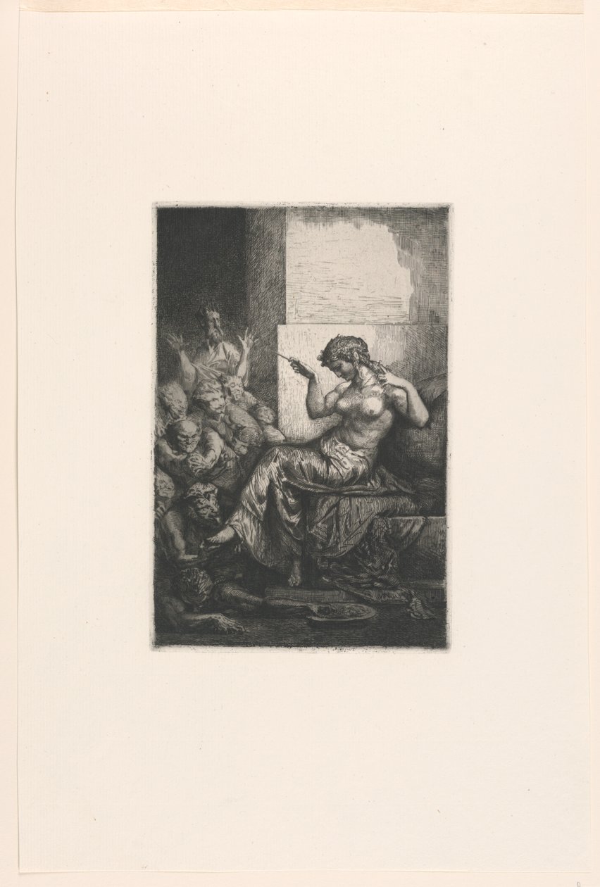 Cleopatra (?) door Francois Nicolas Chifflart