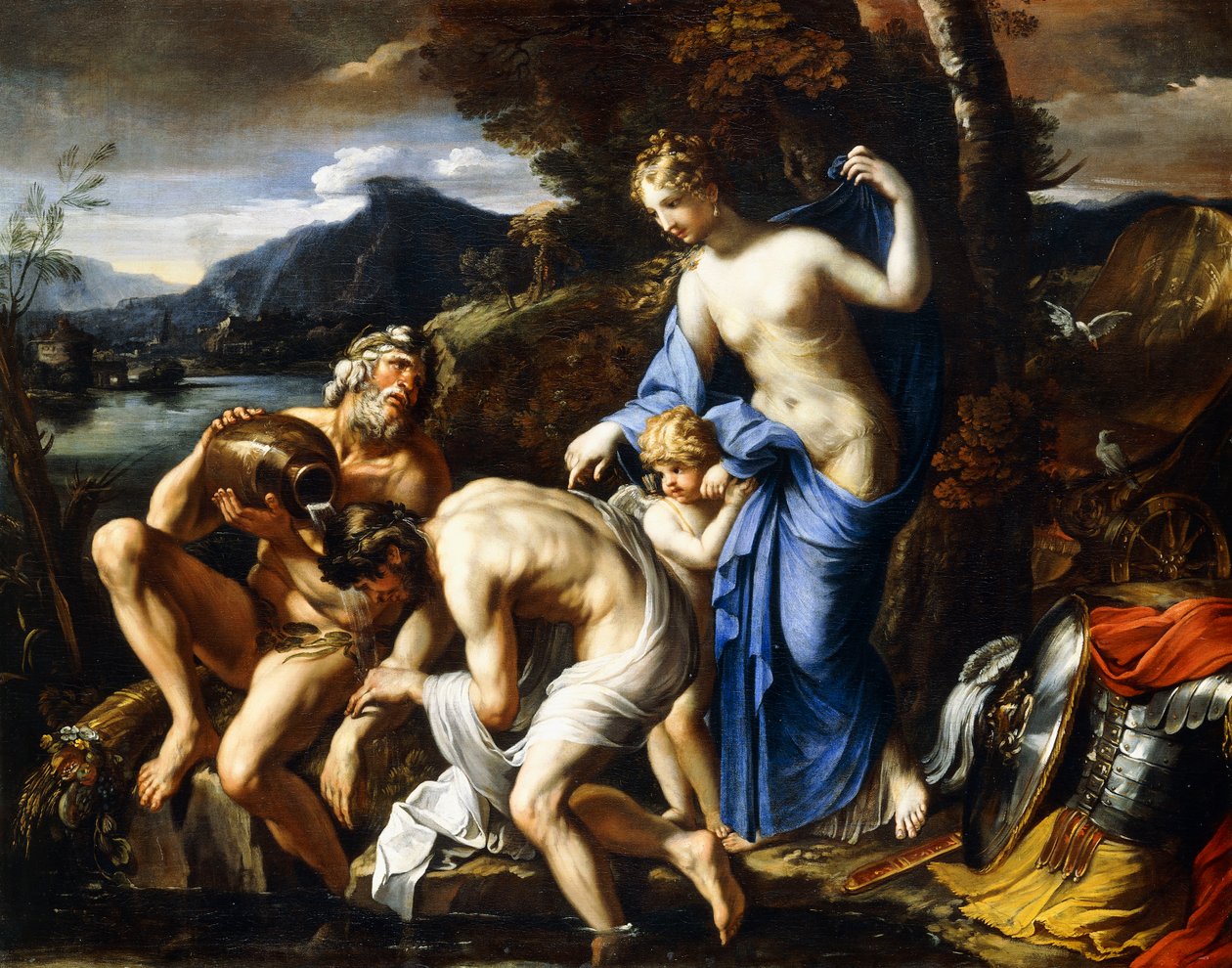 De vergoddelijking van Aeneas, 1642-1645 door Francois Perrier