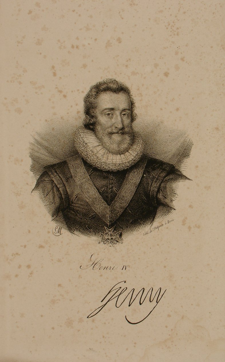 Henri IV (1553-1610) van Frankrijk door Francois Seraphin Delpech