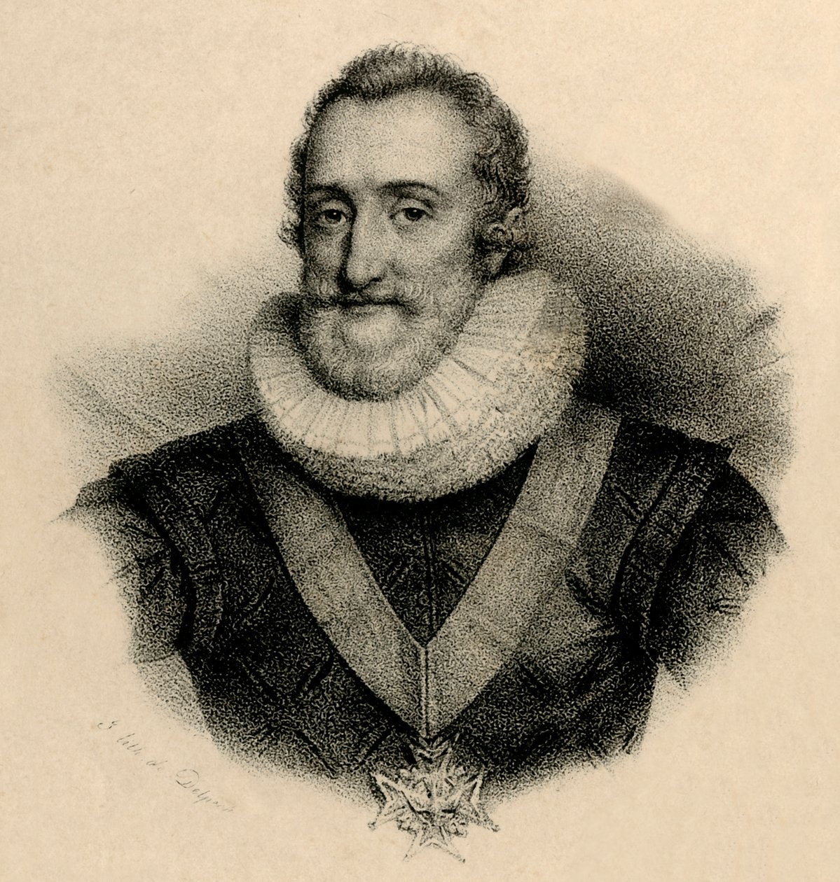 Hendrik IV, 1553-1610, ca. 1830 door Francois Seraphin Delpech