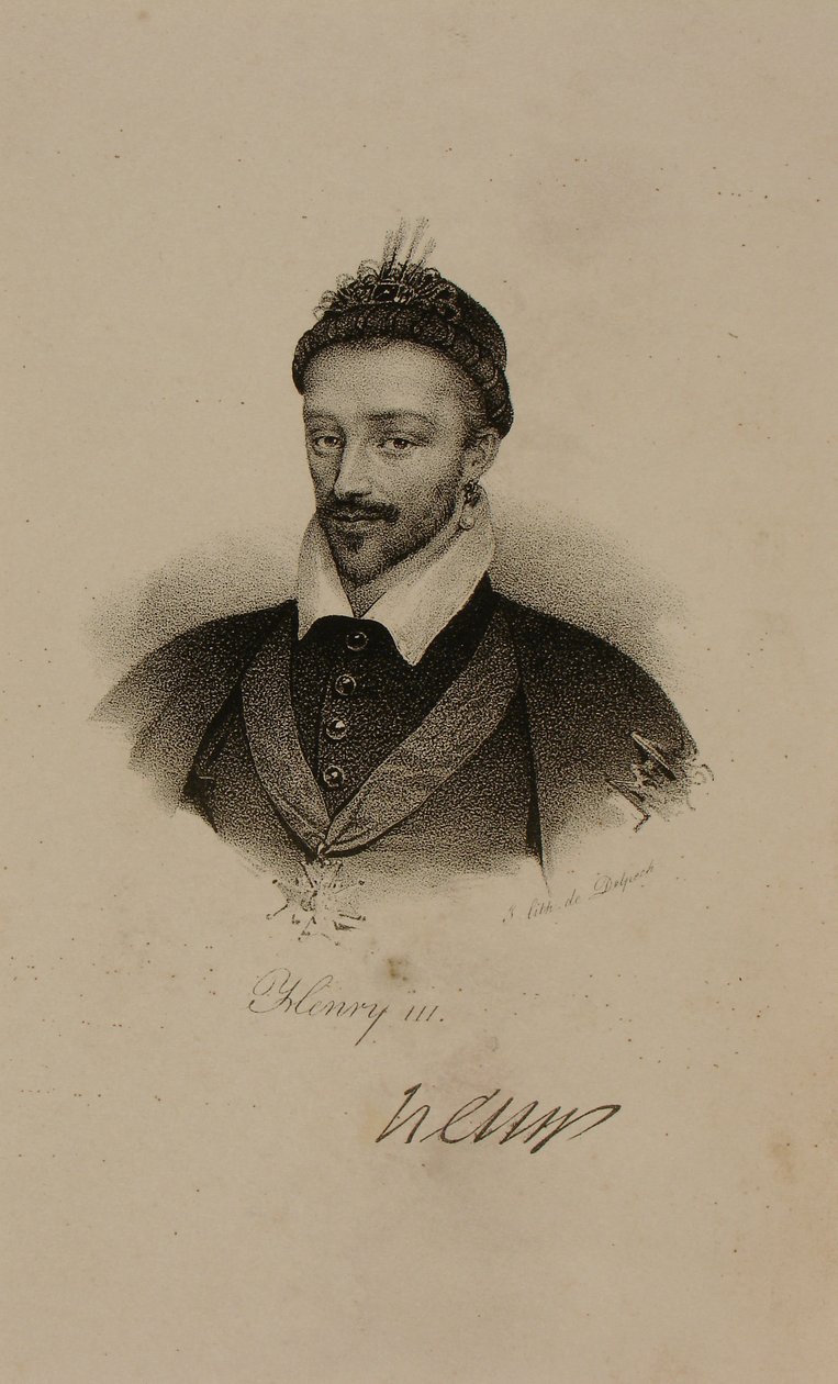 Koning Henri III (1551-89) van Frankrijk door Francois Seraphin Delpech