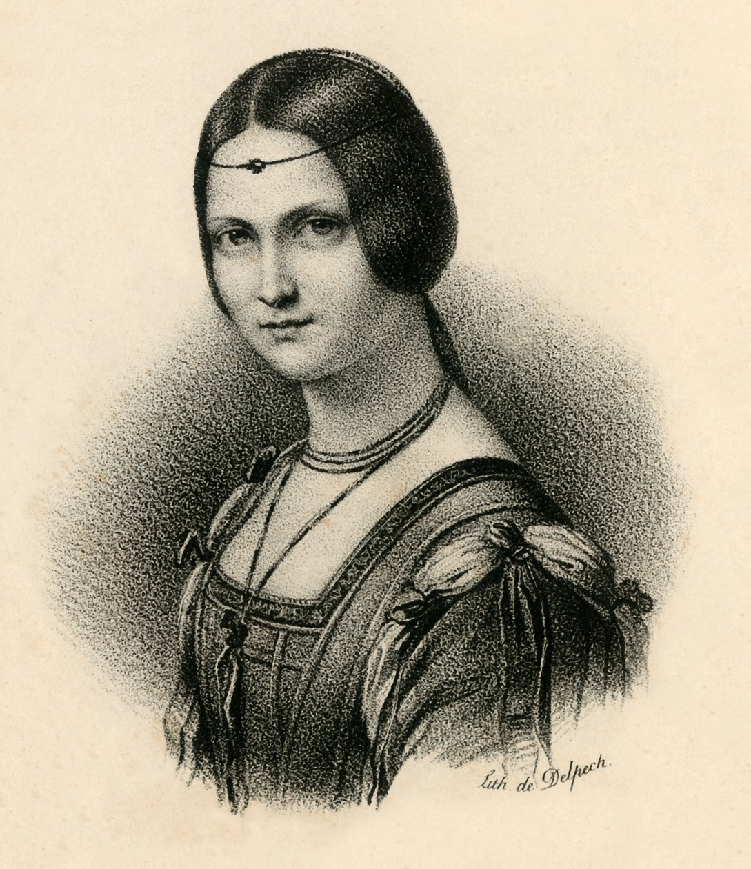 La belle Feronnaire, ca. 1830 door Francois Seraphin Delpech