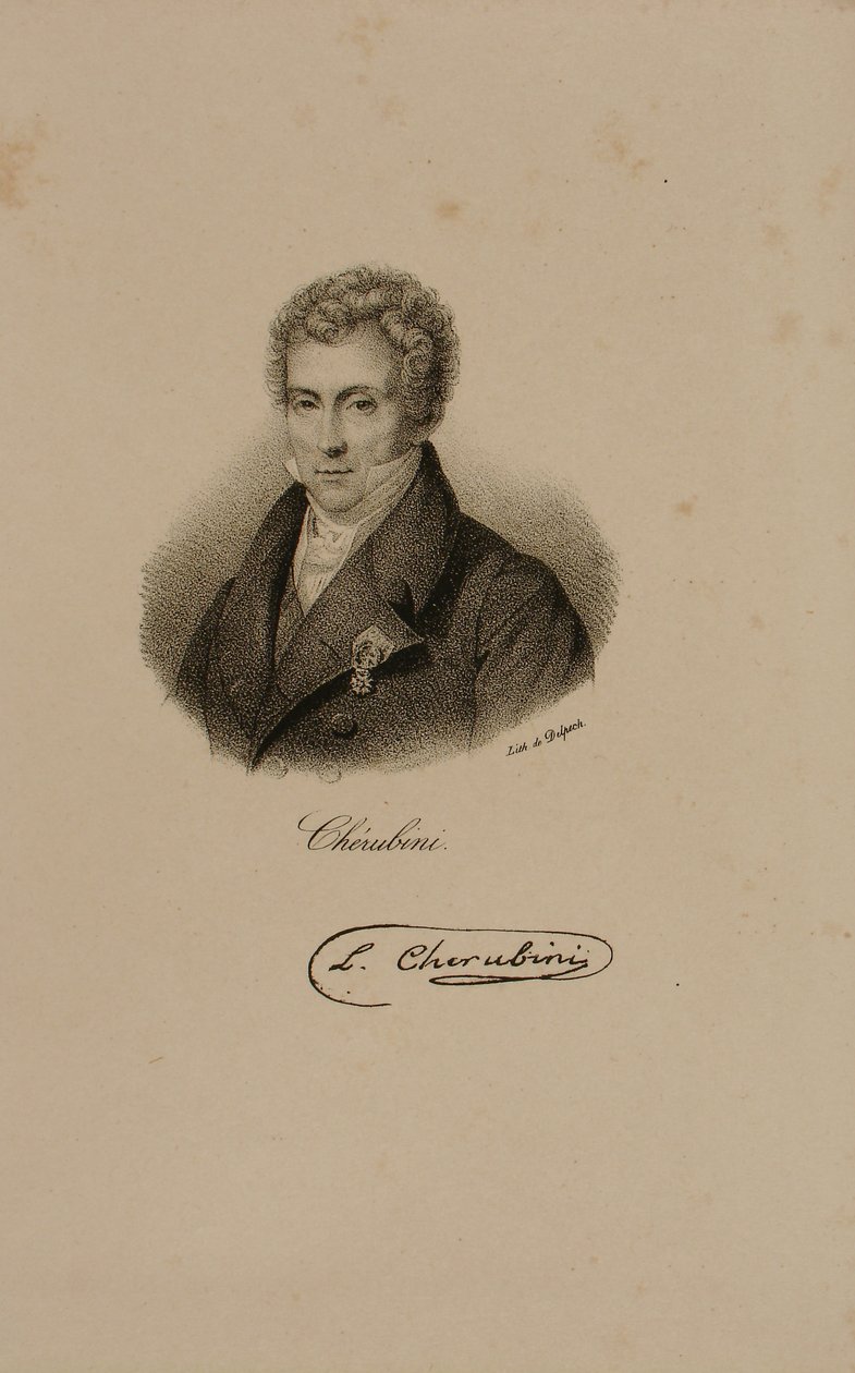 Luigi Cherubini (1760-1842) door Francois Seraphin Delpech