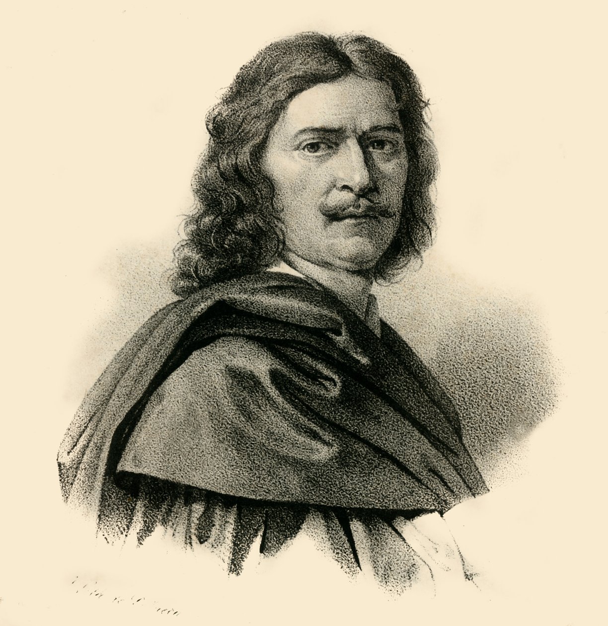 Nicolas Poussin, 1594-1665, ca. 1830 door Francois Seraphin Delpech