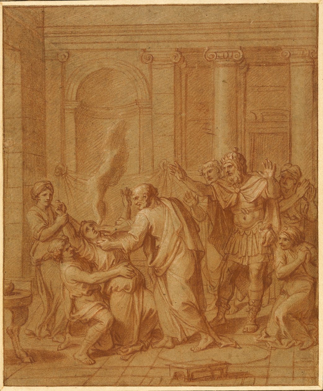 Dood van Sapphira door Francois Verdier