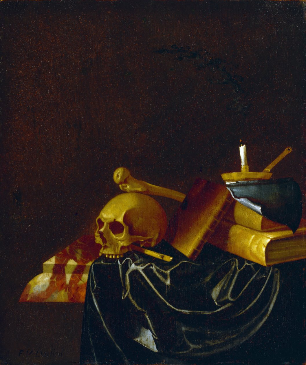 Vanitas, 1692 door Francois van Daellen