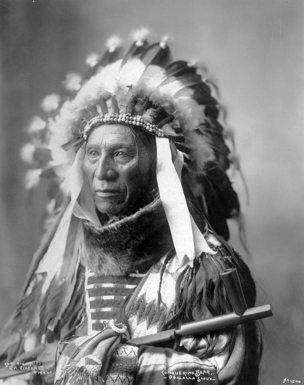 Overwinnende Beer, Oglala Sioux door Frank Albert Rinehart