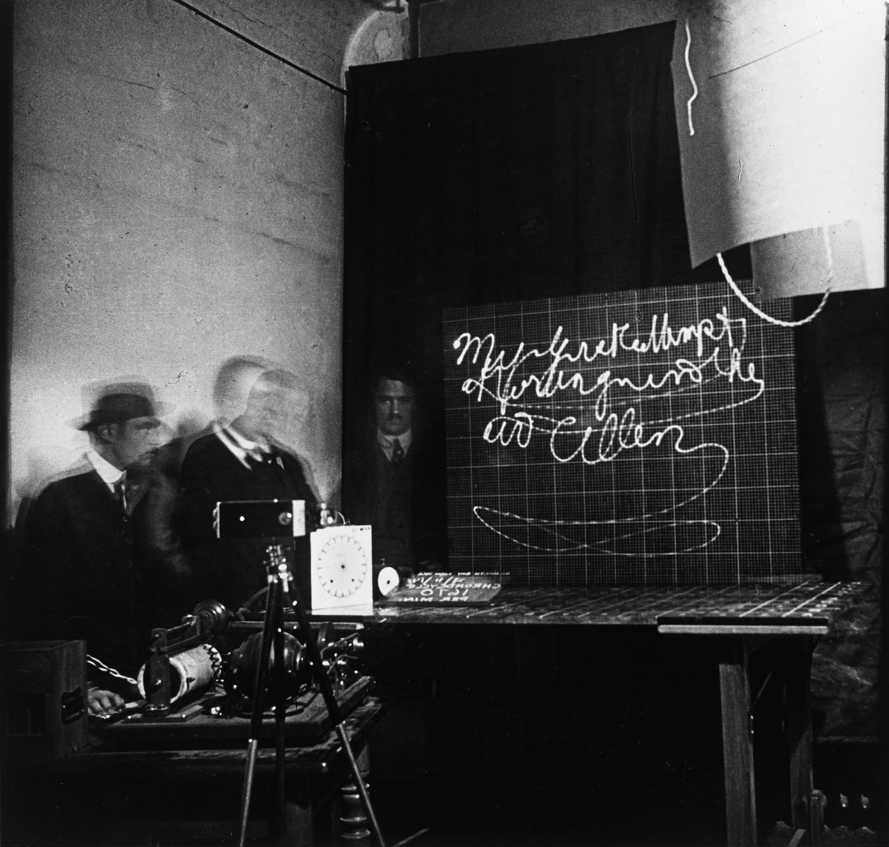 Handschrift cyklograaf door Frank Bunker Gilbreth