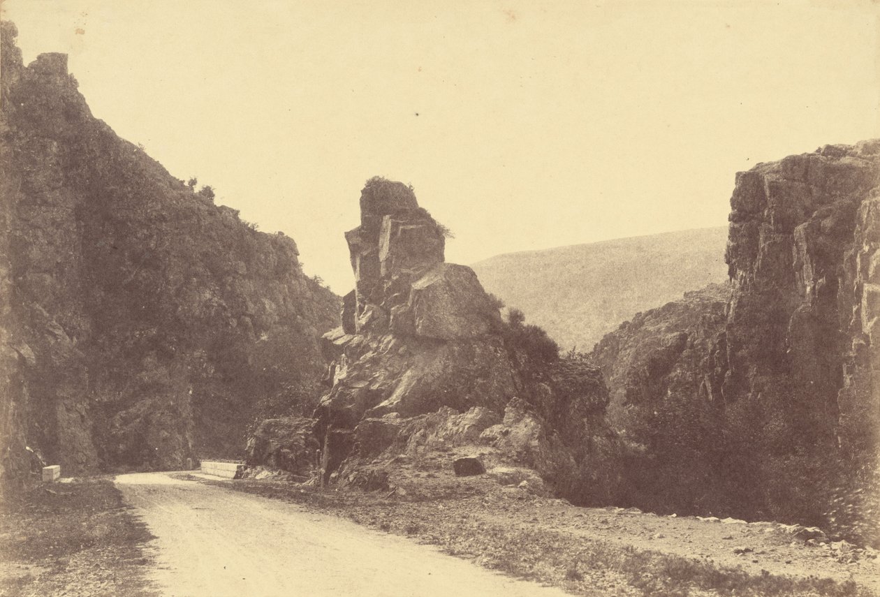 Landschap,1858 (foto) door Frank Chauvassaigne