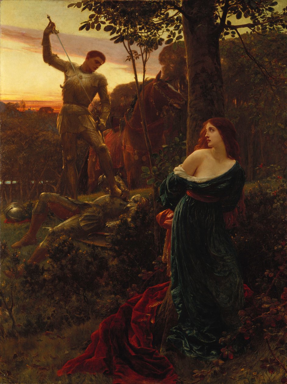 Ridderlijkheid, 1885 door Frank Dicksee