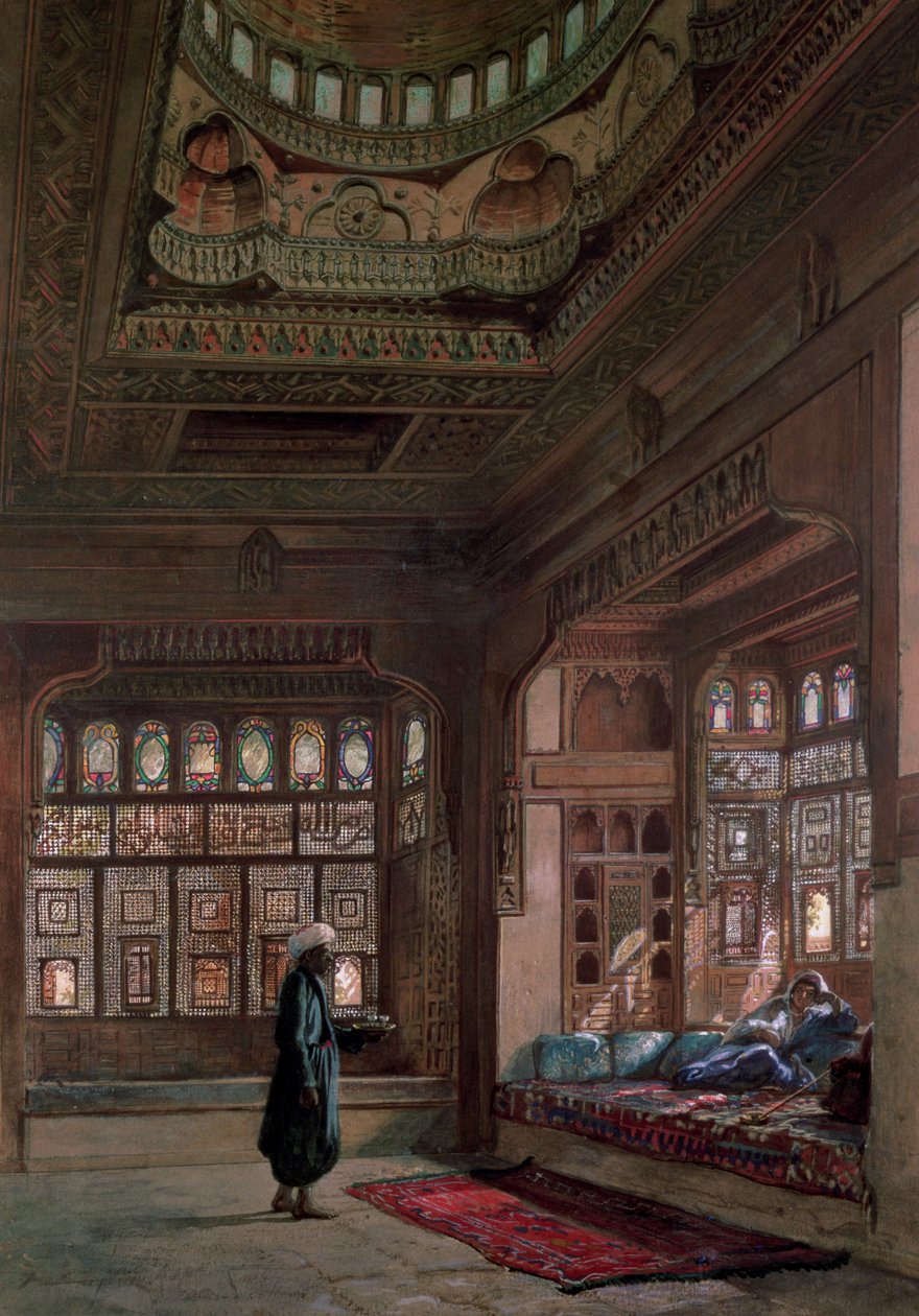 De Harem van Sheikh Sadat, Caïro, 1870 door Frank Dillon