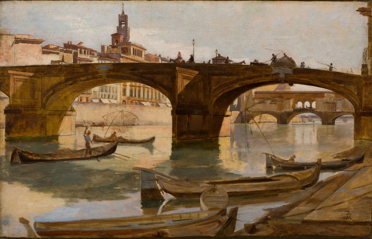 De bruggen: Florence door Frank Duveneck