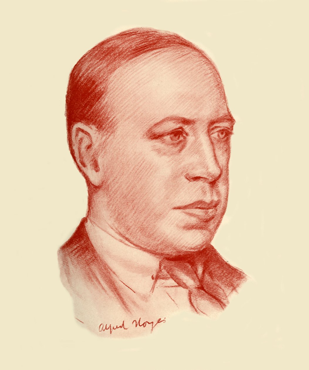 Alfred Noyes door Frank E Slater