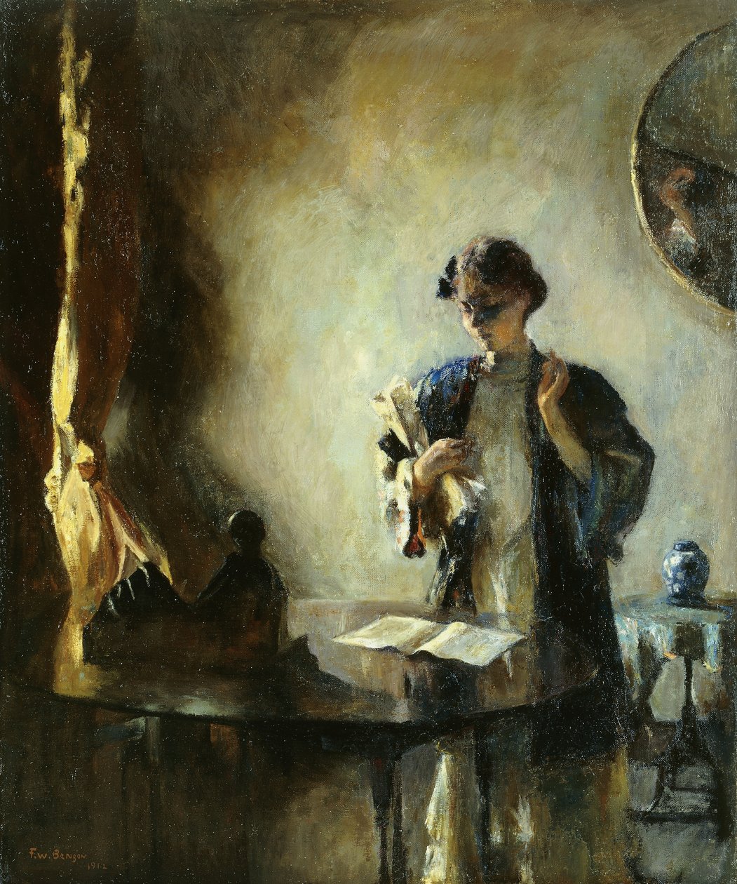 Interieur door Frank Weston Benson