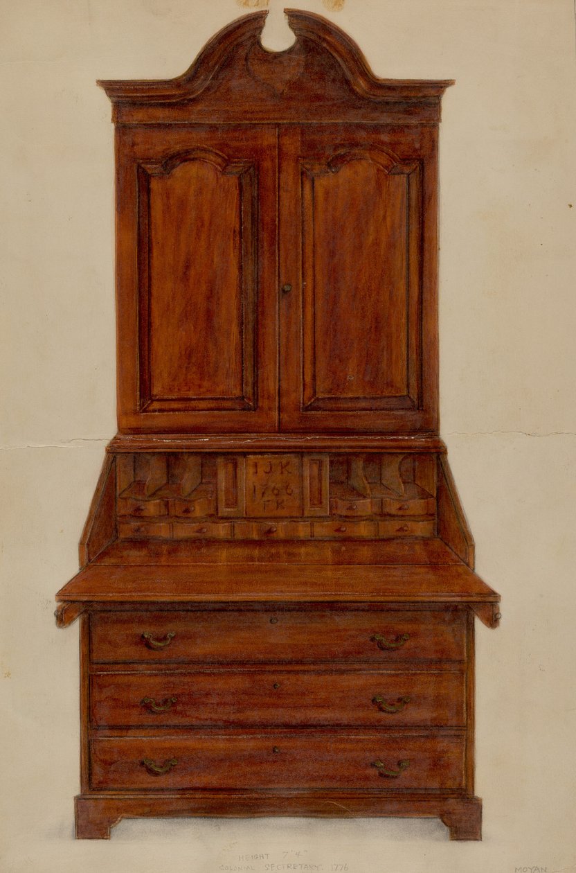 Bureau door Franklin C. Moyan
