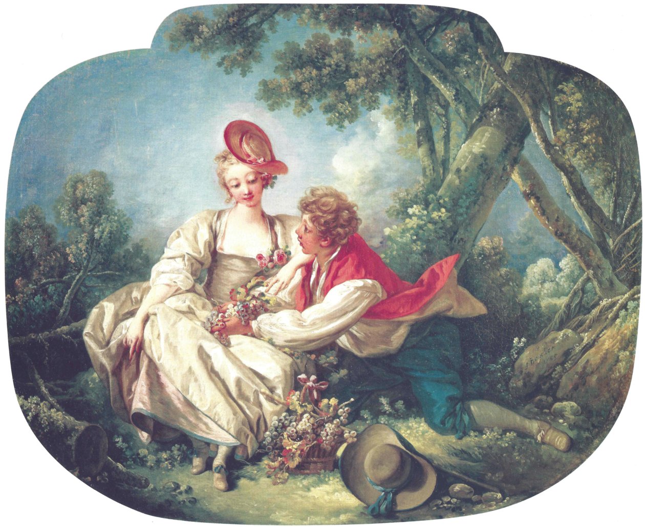 De vier jaargetijden: Herfst door François Boucher