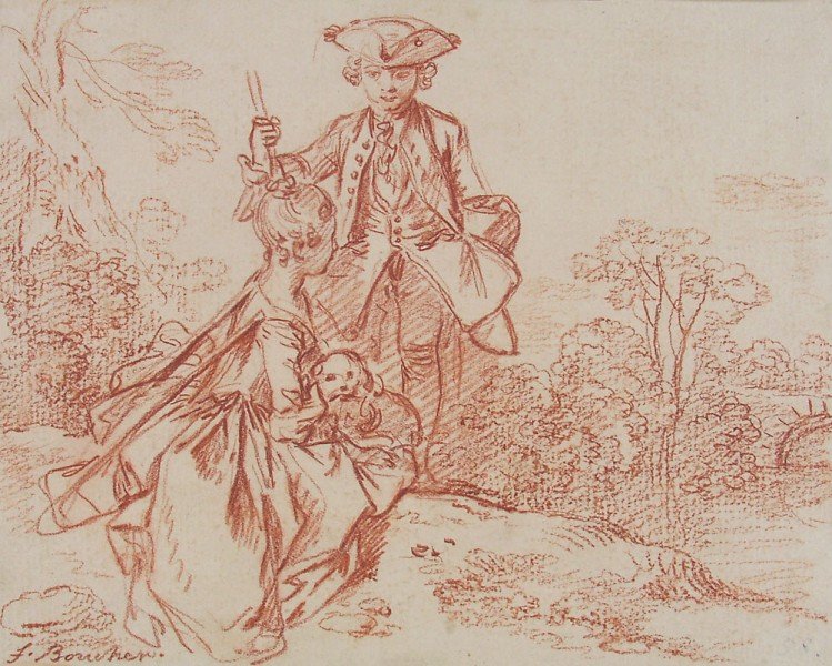 Galant feest door François Boucher