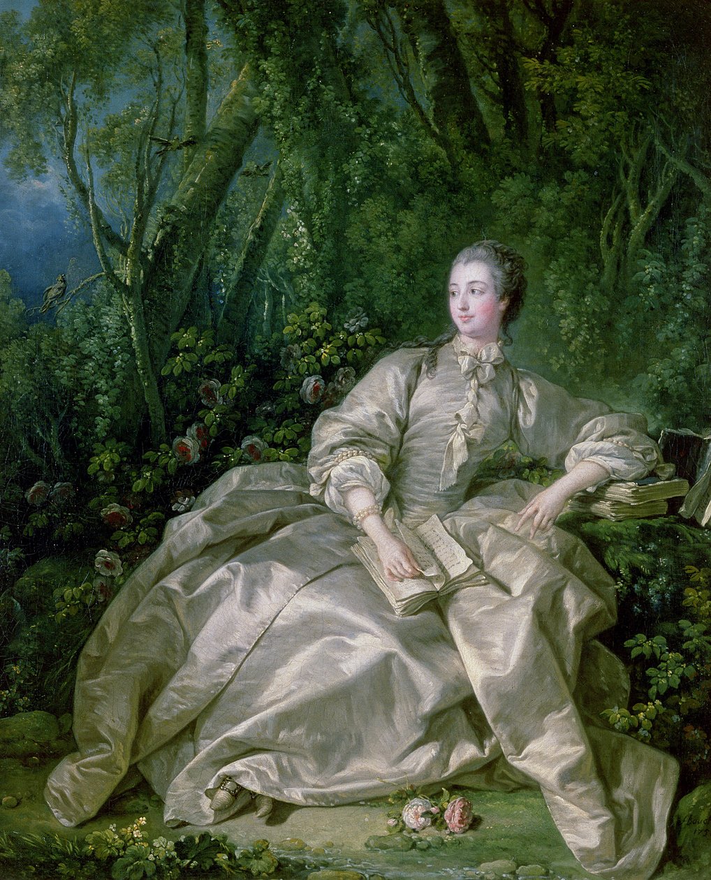 Madame de Pompadour, 1758 door François Boucher