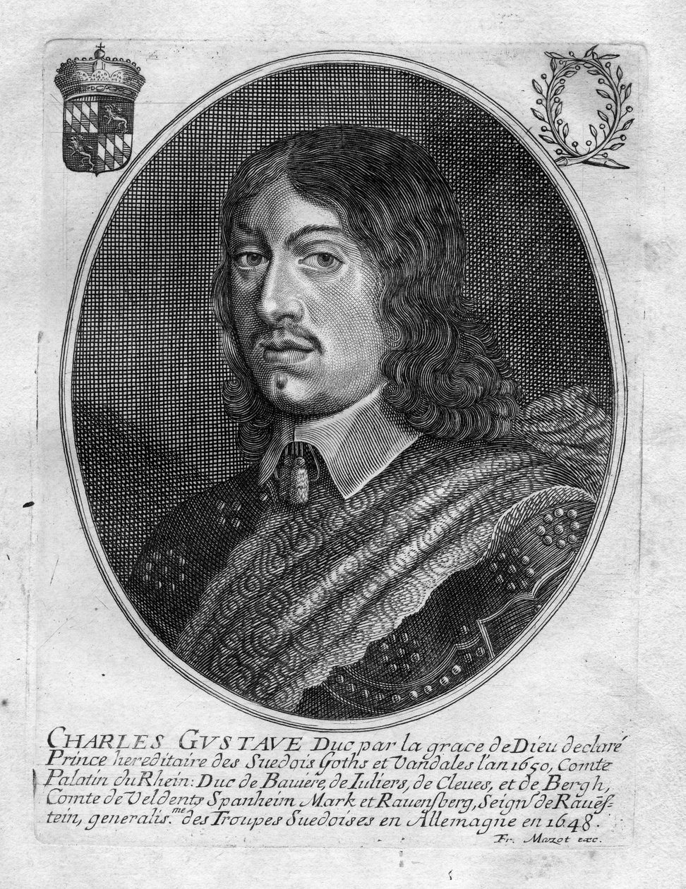 gegraveerd portret door François Mazot