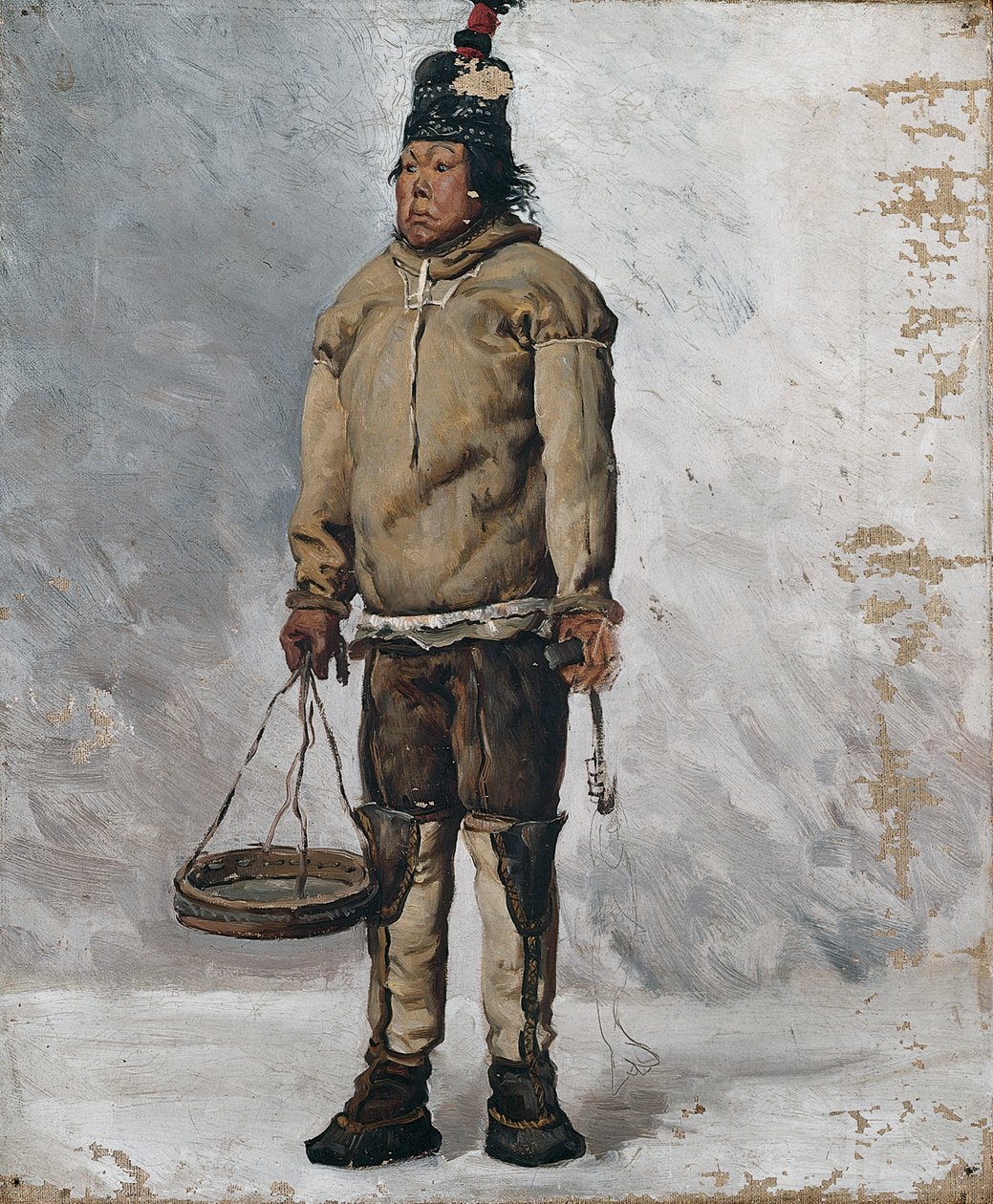 Een Eskimo door François Auguste Biard