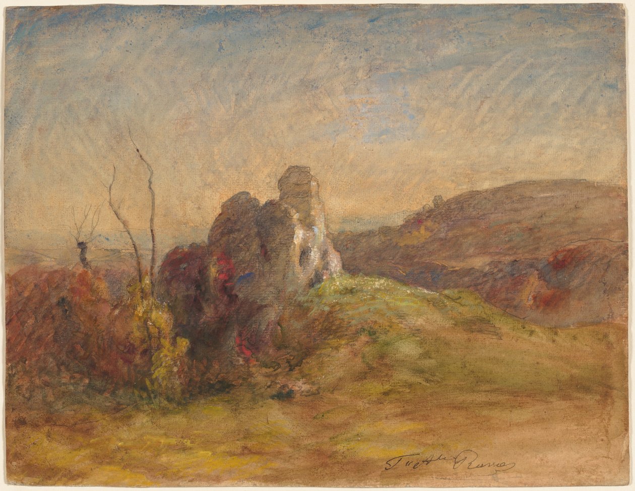 Landschap door François Auguste Ravier