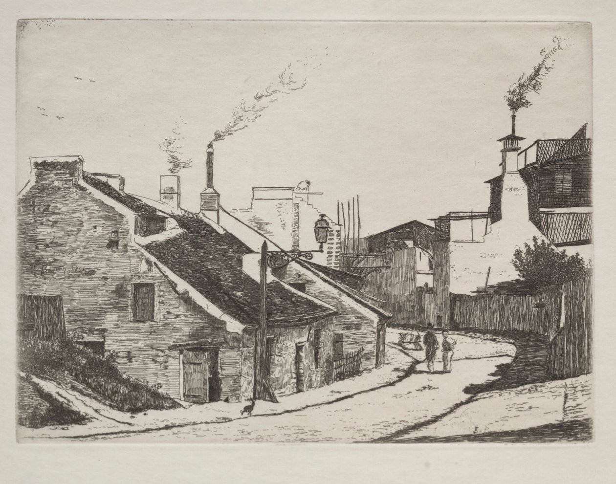 Landelijke Straat in Alouette door François Bonvin