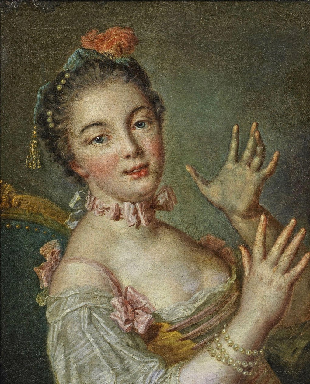 Jonge Dame door François Boucher
