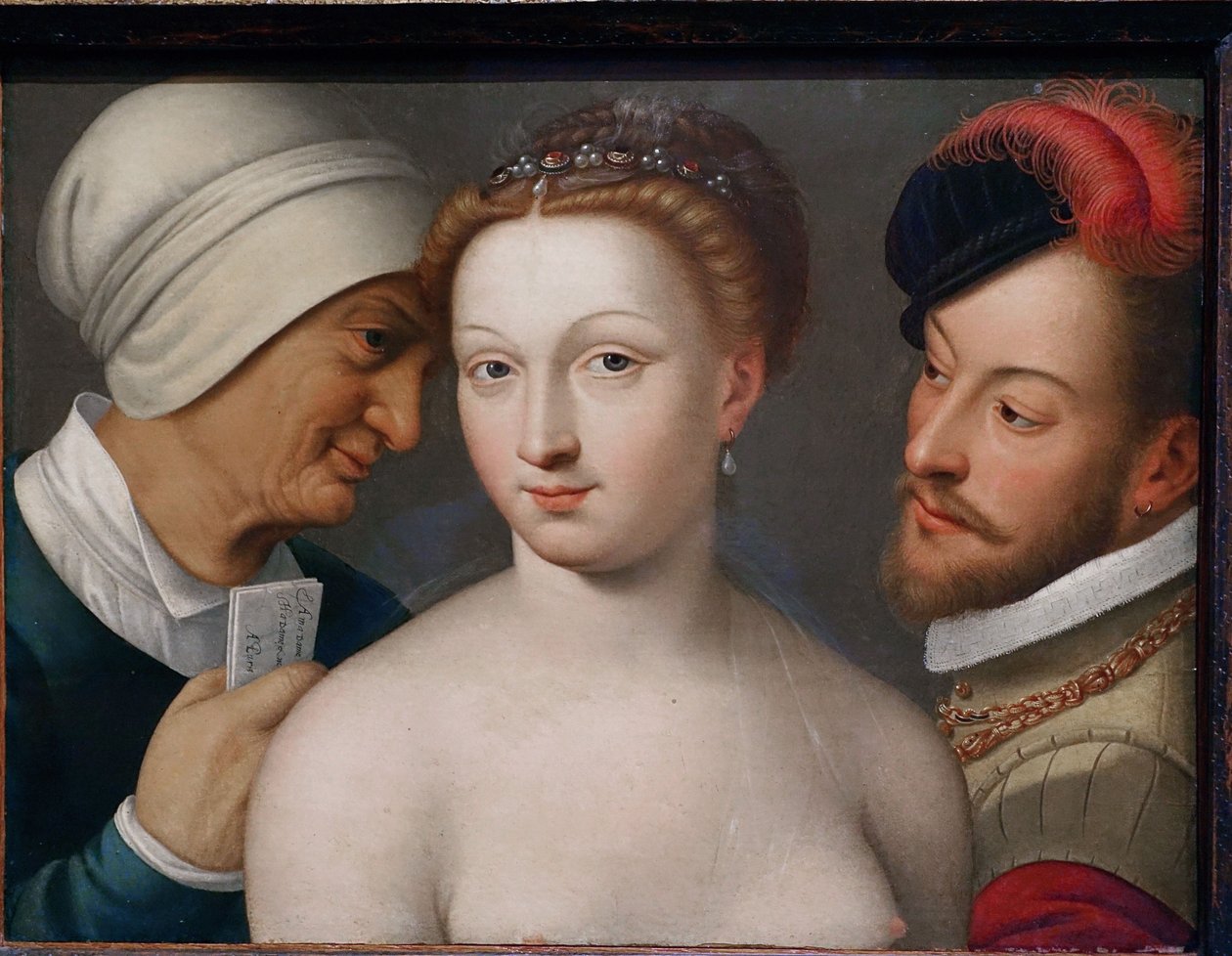Frans:  Billet doux De liefdesbrief door François Clouet