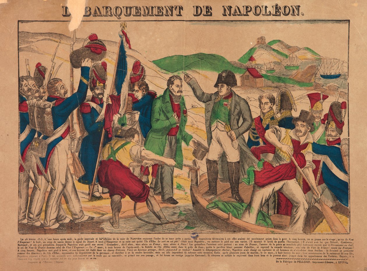 Landing van Napoleon, 1835 door François Joseph Heim