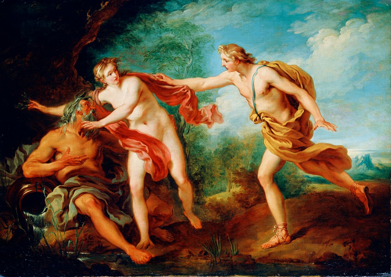 Apollo en Daphne, 18e eeuw door François Lemoyne