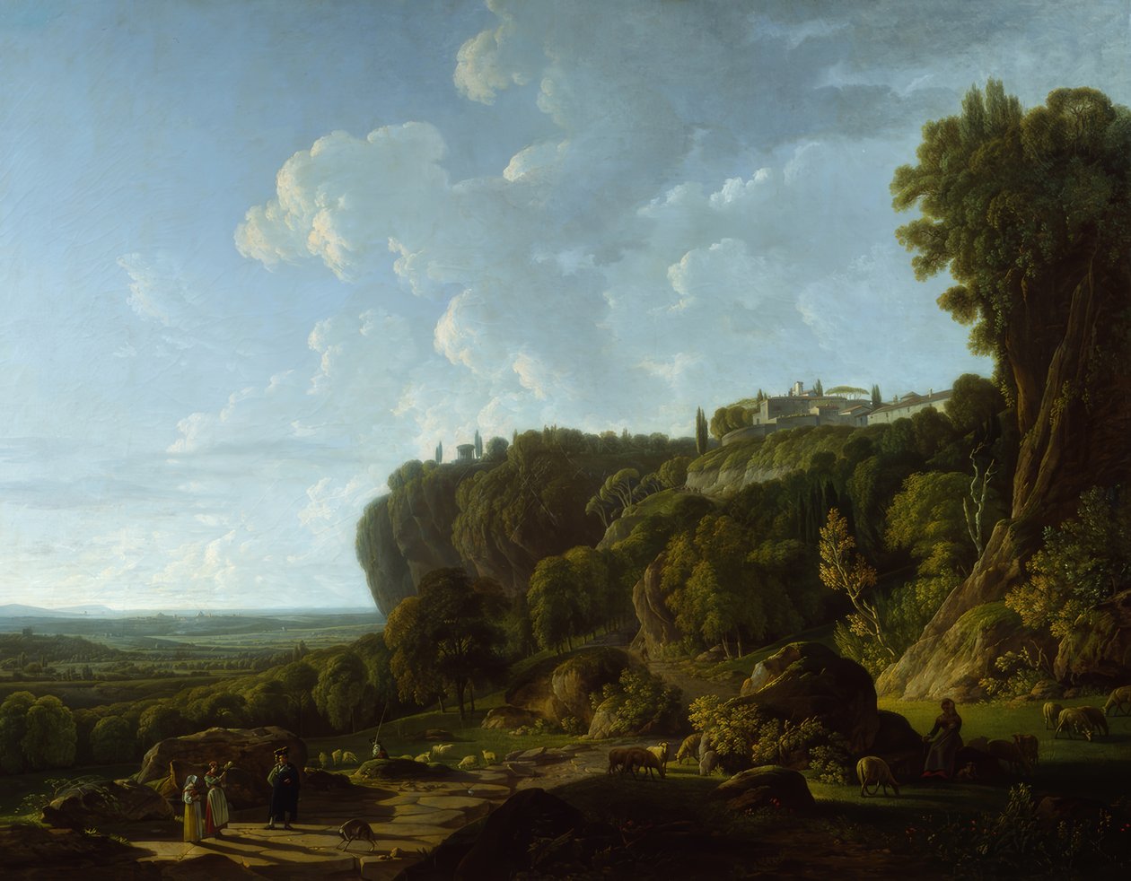 De Romeinse Campagna (uitzicht vanuit Tivoli) door François Sablet