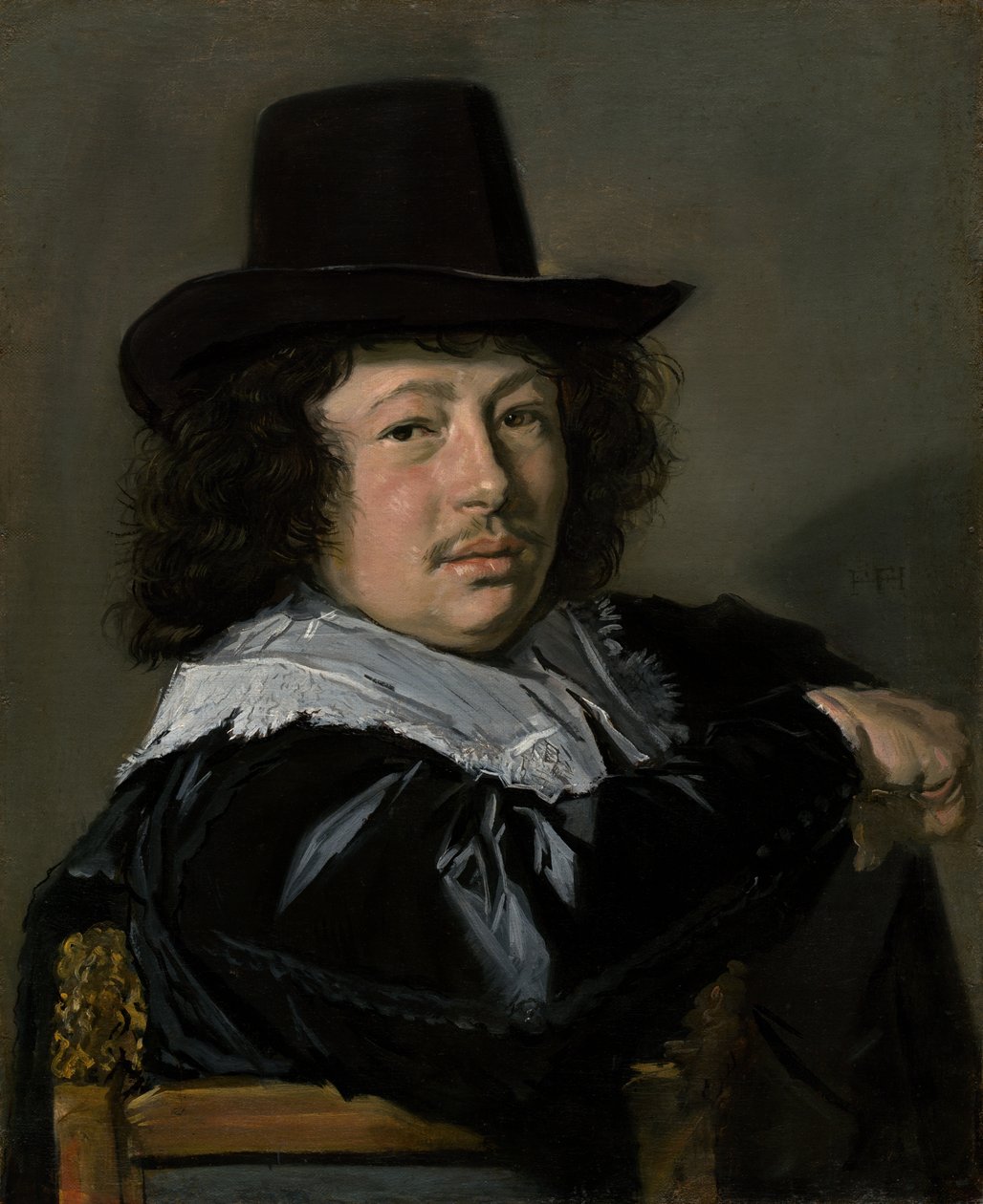 Portret van een jonge man door Frans Hals