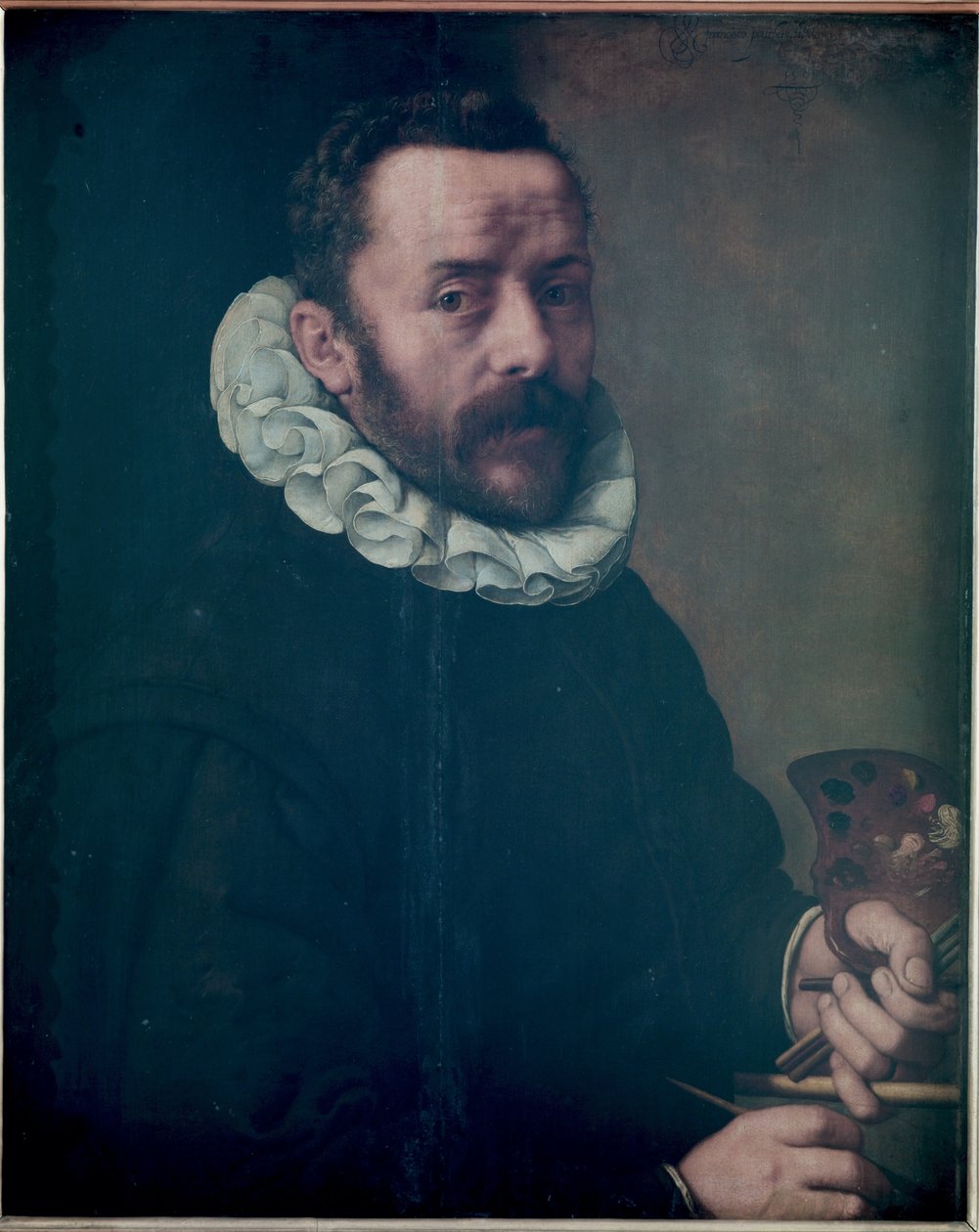Zelfportret, 1591 door Frans II Pourbus