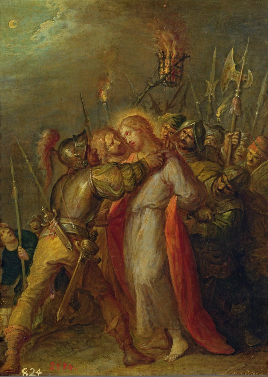 Jezus Gevangen Genomen door Frans II Francken the Younger