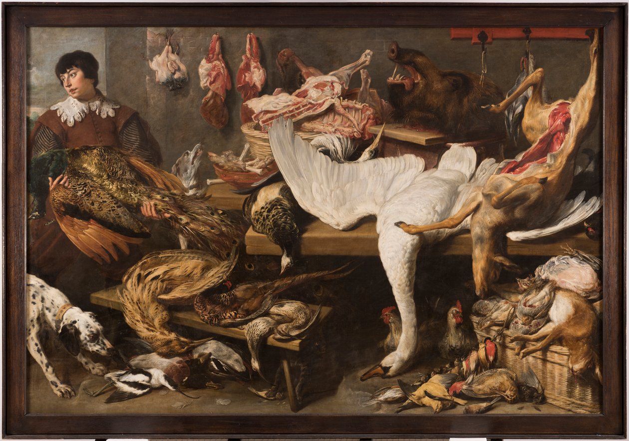 Een Wildkraam door Frans Snyders or Snijders