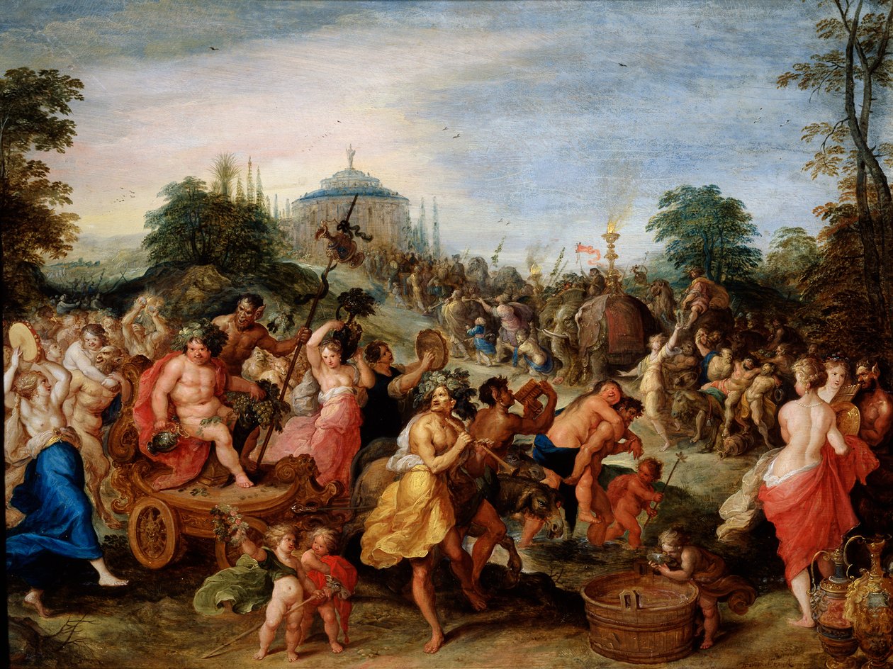 Bacchus Processie door Frans Francken II